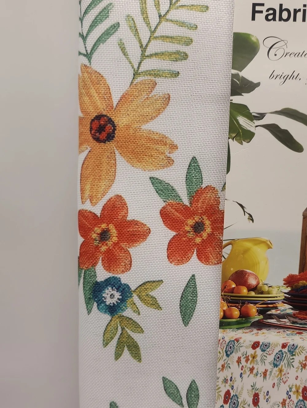 Fiesta Indoor Outdoor Fabric Tablecloth Floral Enchantment 70